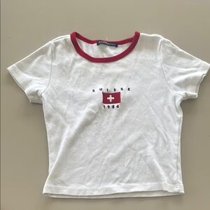 Brandy Melville Swiss baby tee